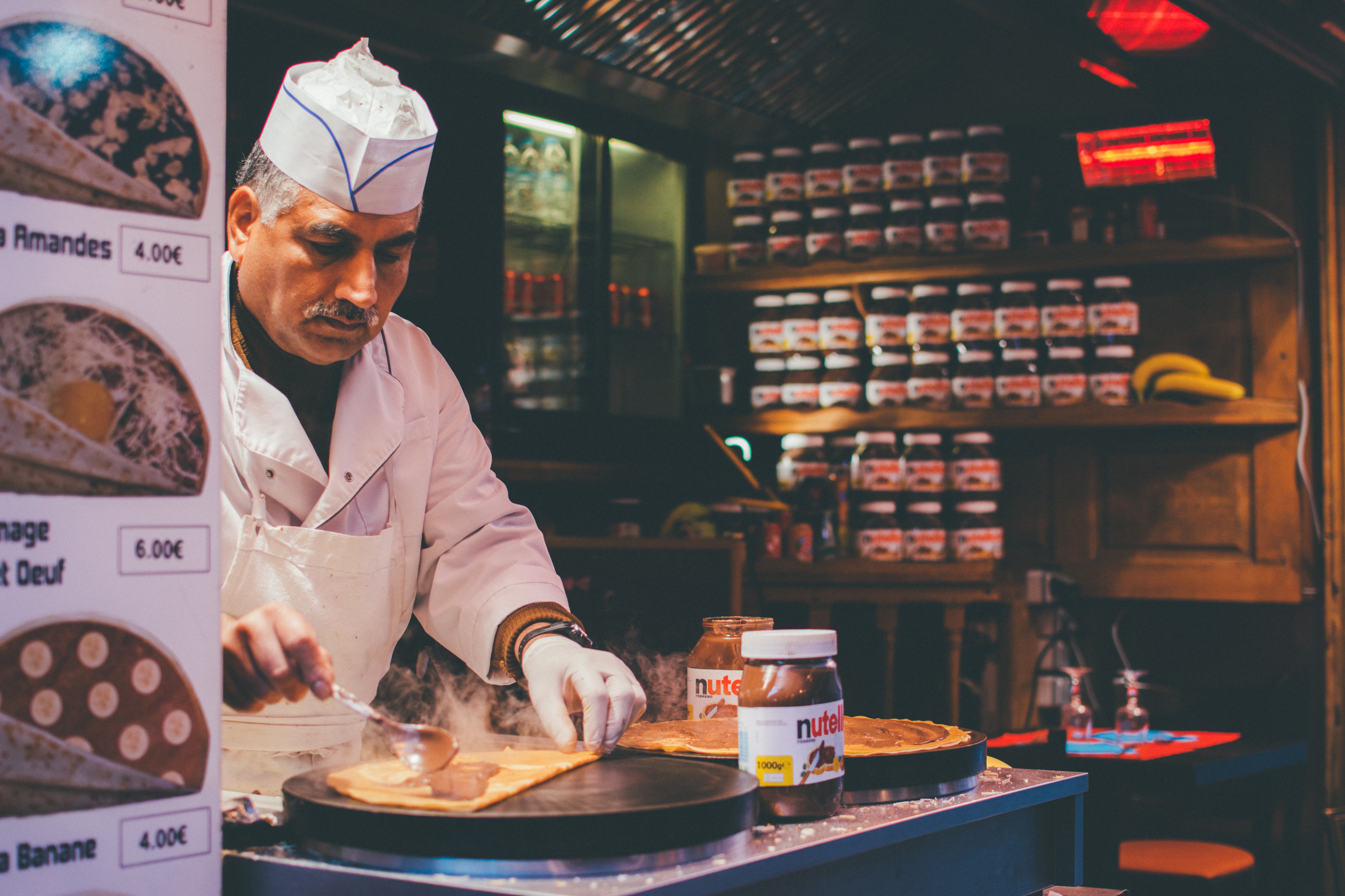 Eten jullie een gratis Nutella pannenkoek?