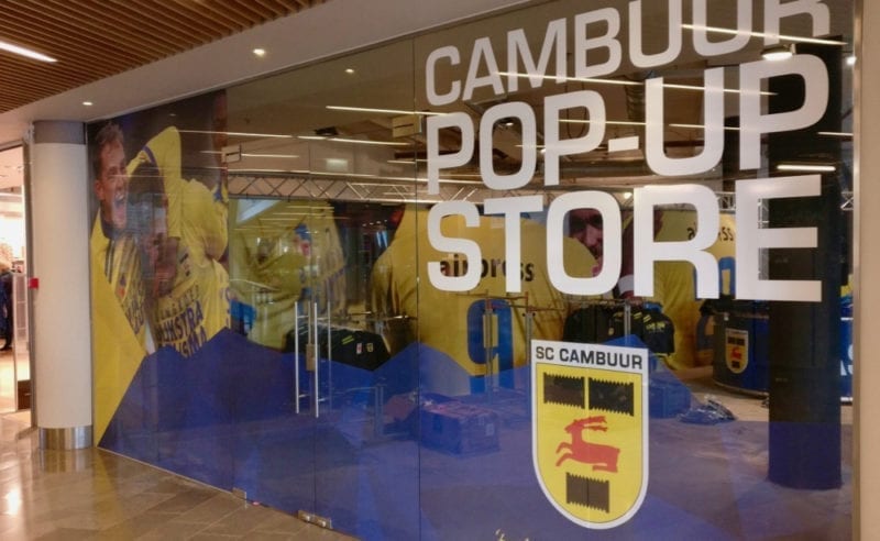 Pop-up store Cambuur in Zaailand