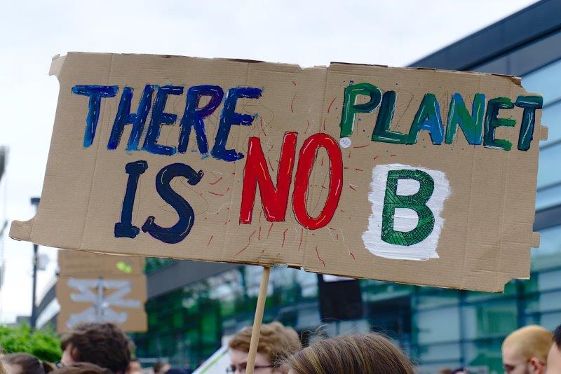 Protestactie van Fridays For the Future in Leeuwarden