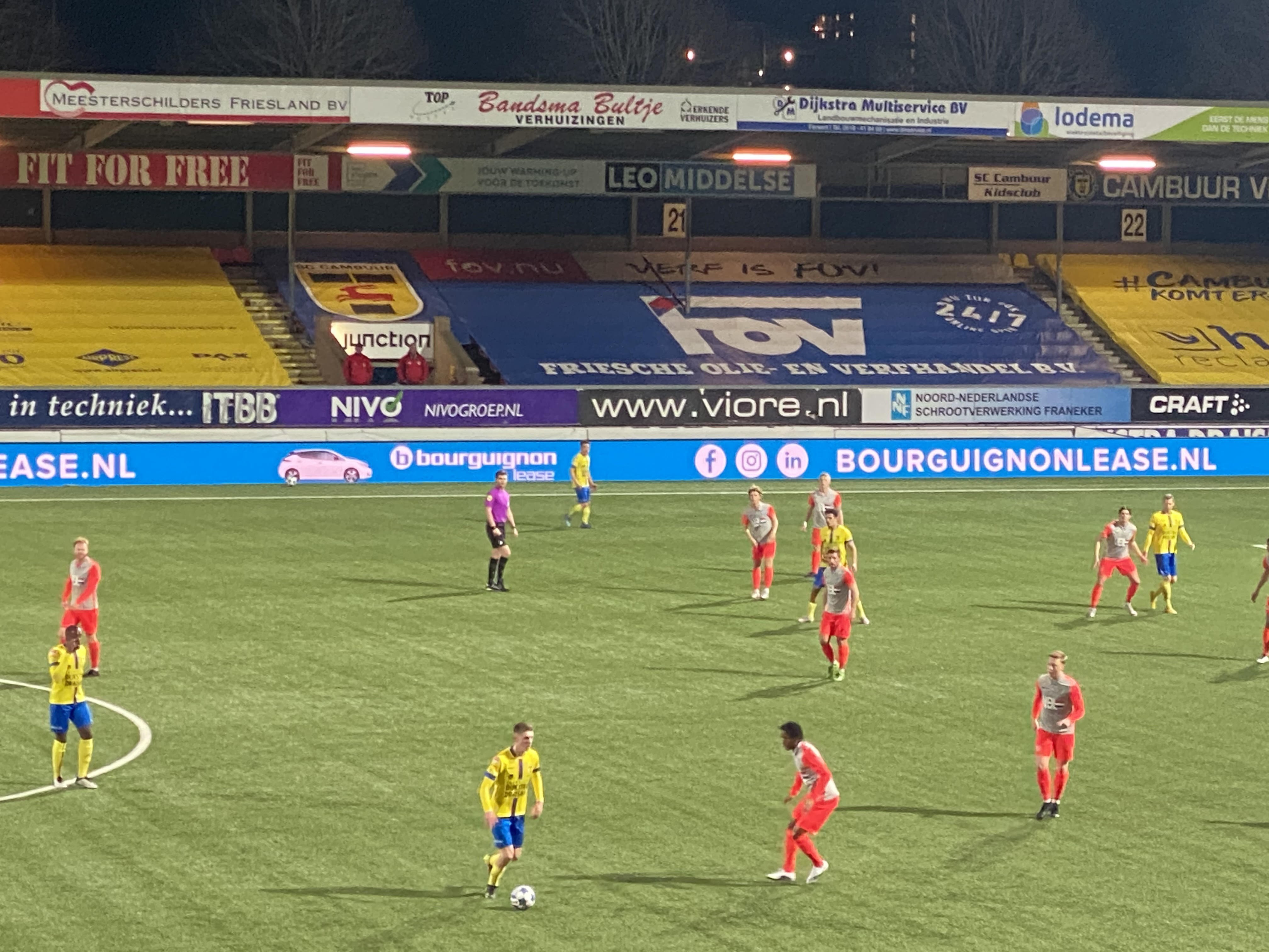 Cambuur in de tweede helft langs verdedigend Eindhoven